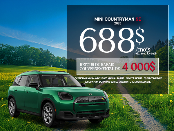 Bannière de MINI Countryman SE 2025